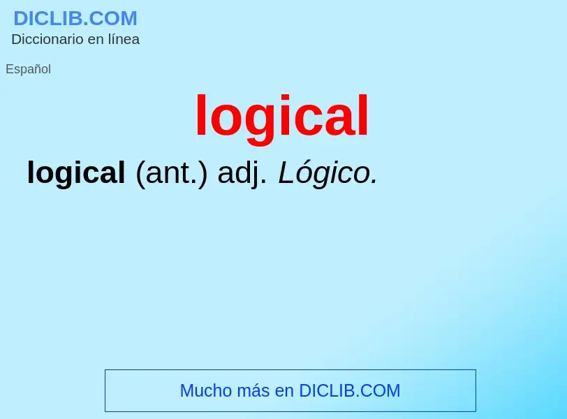 What is logical - definition