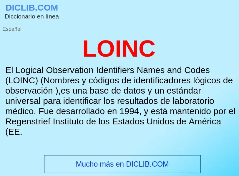 What is LOINC - definition