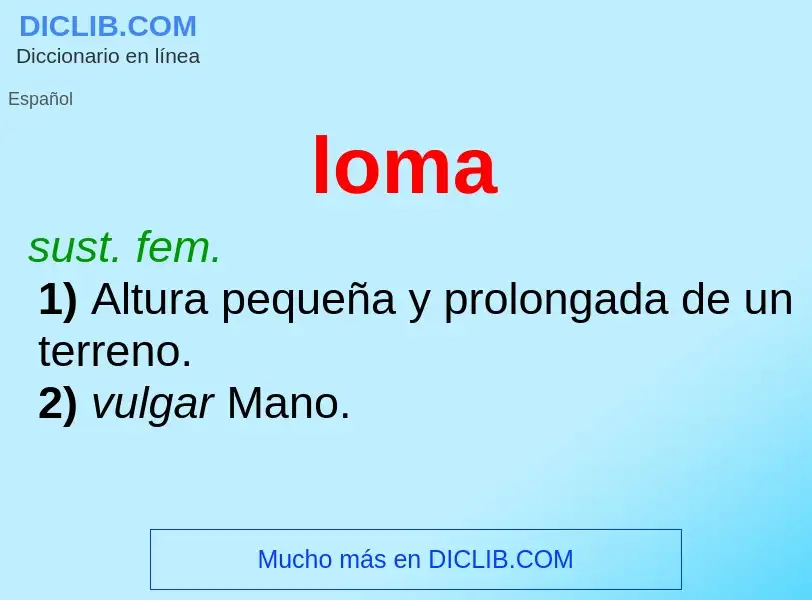 What is loma - definition