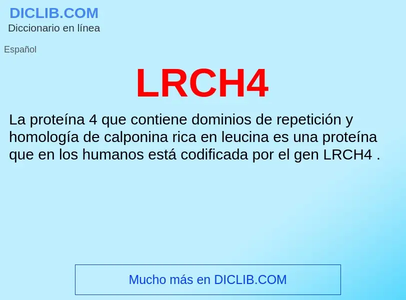 O que é LRCH4 - definição, significado, conceito