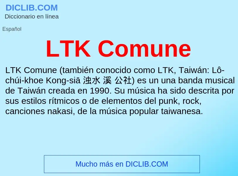 What is LTK Comune - definition