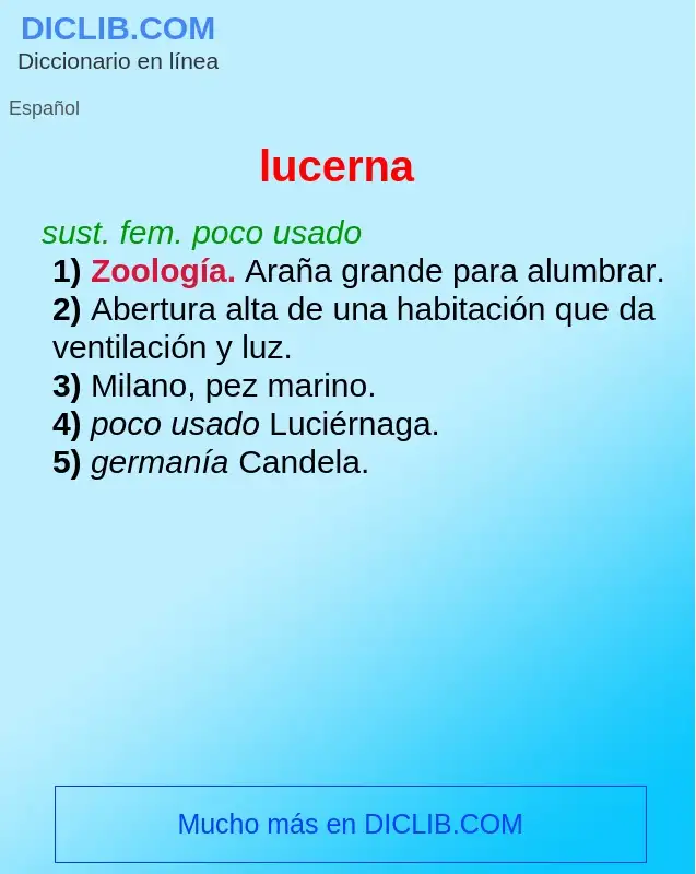 Wat is lucerna - definition