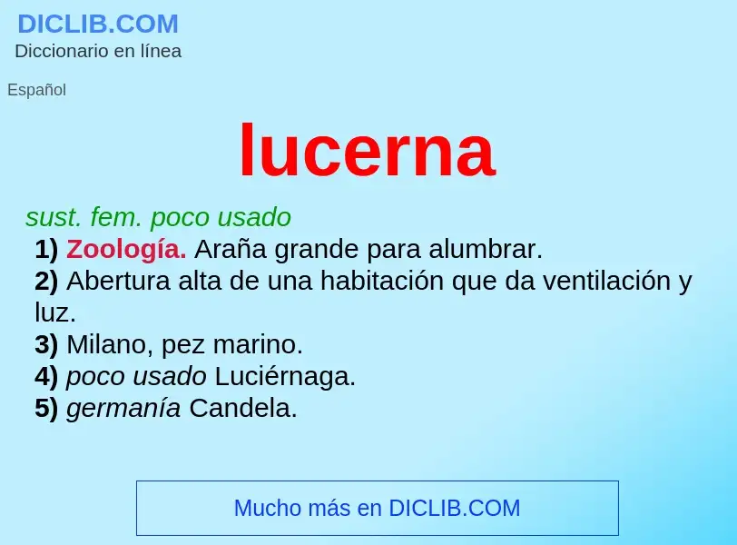 What is lucerna - definition