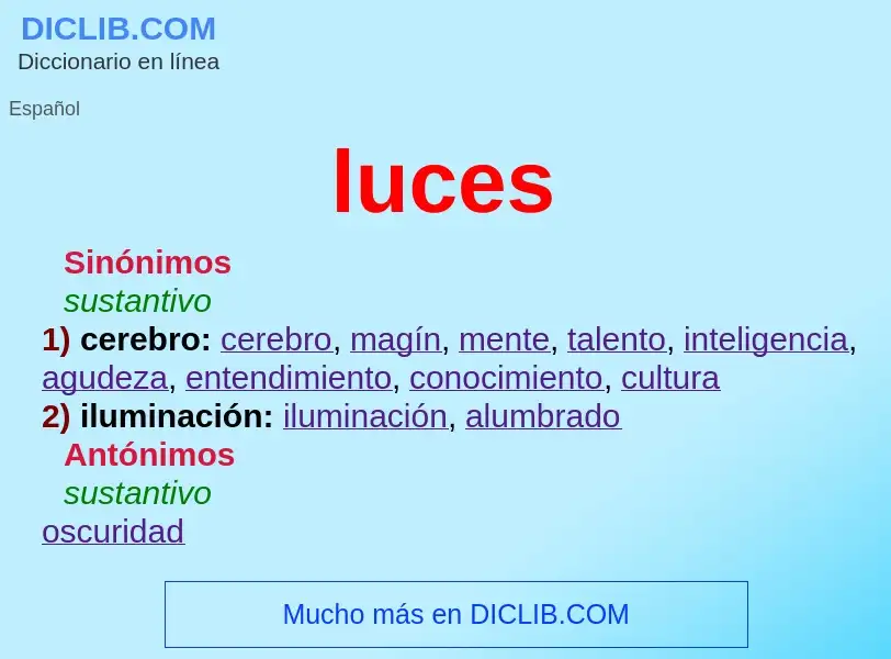 What is luces - definition