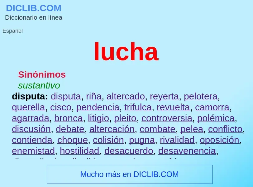 What is lucha - definition