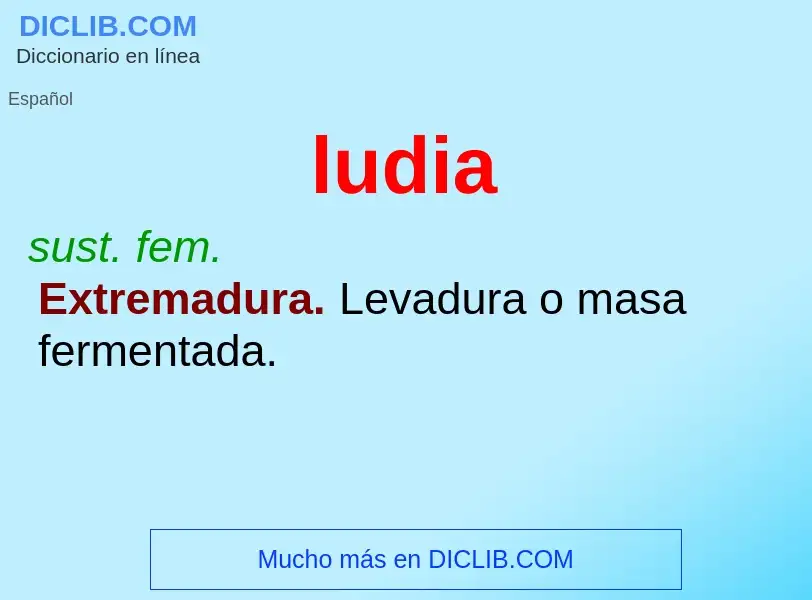 What is ludia - meaning and definition