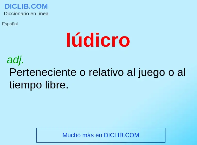 O que é lúdicro - definição, significado, conceito