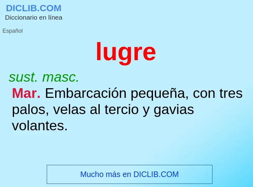 What is lugre - meaning and definition