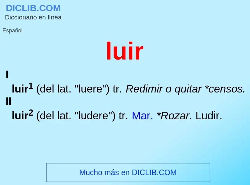 What is luir - meaning and definition