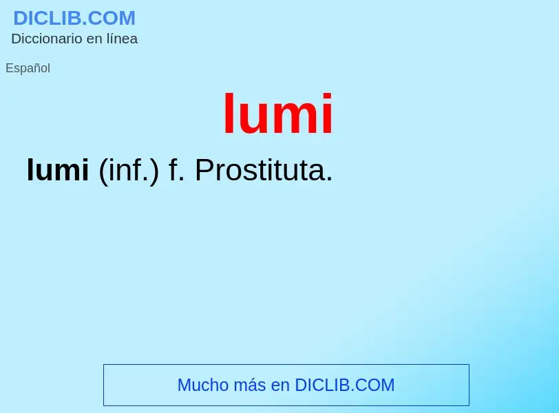 What is lumi - meaning and definition