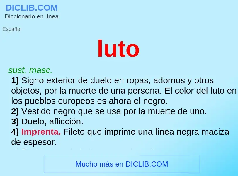 Wat is luto - definition