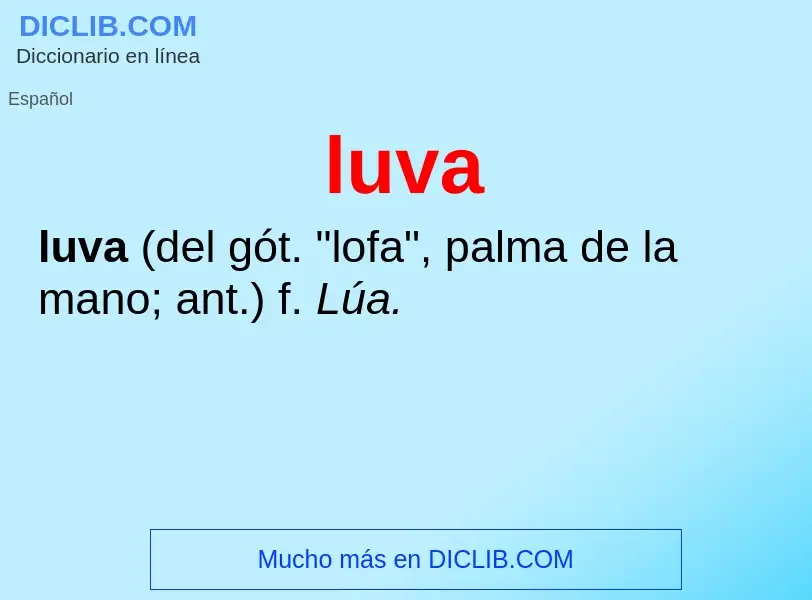 O que é luva - definição, significado, conceito