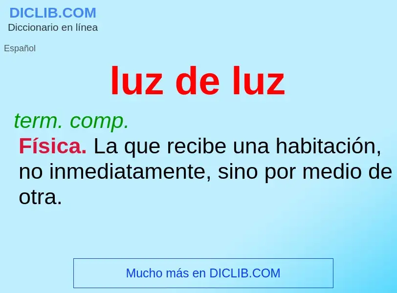 O que é luz de luz - definição, significado, conceito