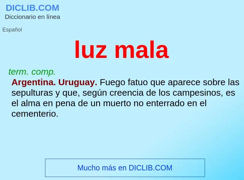 O que é luz mala - definição, significado, conceito