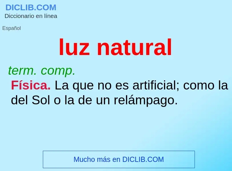 O que é luz natural - definição, significado, conceito