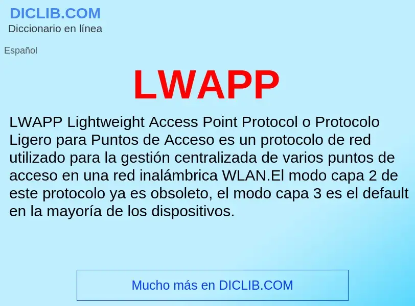 What is LWAPP - definition