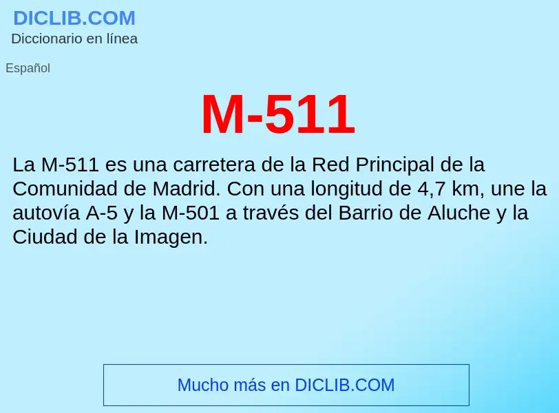 O que é M-511 - definição, significado, conceito