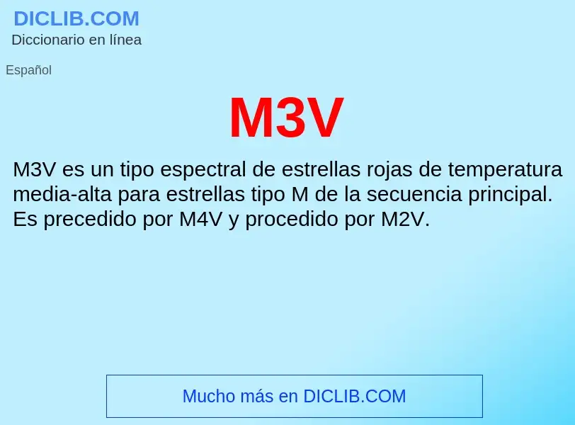 Wat is M3V - definition