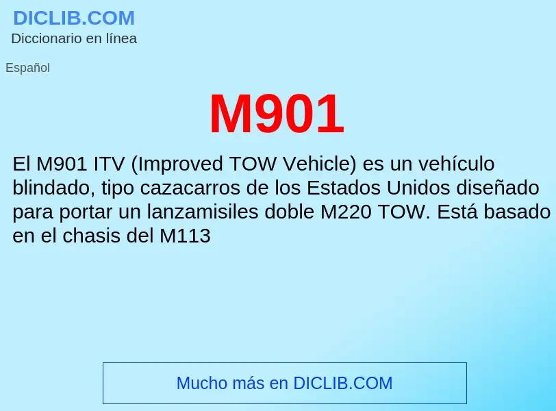 O que é M901 - definição, significado, conceito