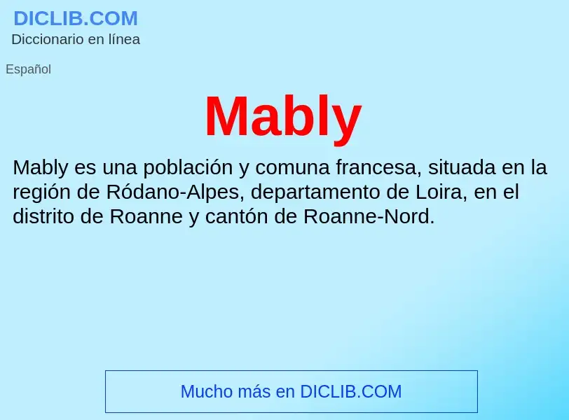 Wat is Mably - definition