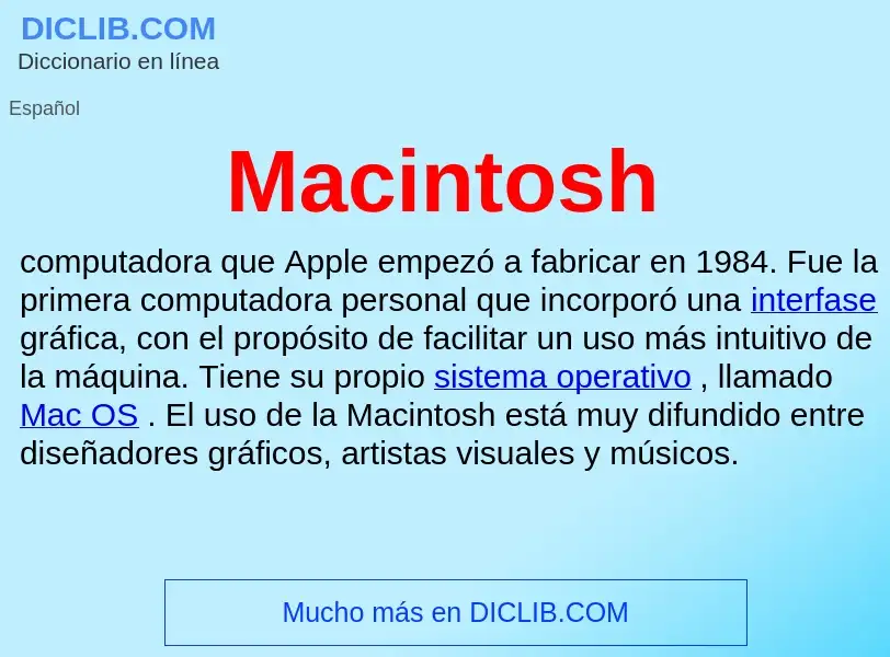 Что такое Macintosh - определение