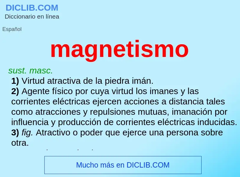 Che cos'è magnetismo - definizione