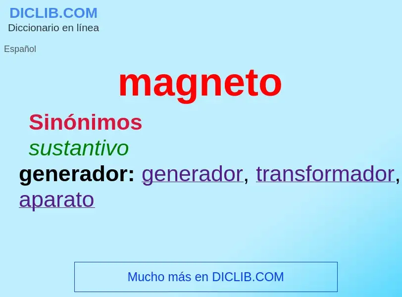 Wat is magneto - definition