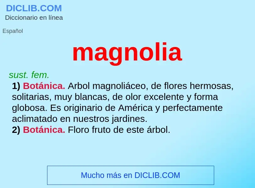 Was ist magnolia - Definition