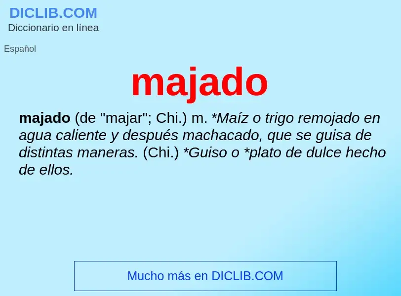 Wat is majado - definition