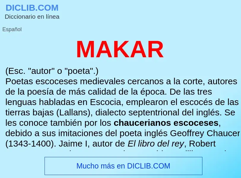 Wat is MAKAR - definition