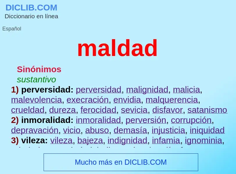 What is maldad - definition