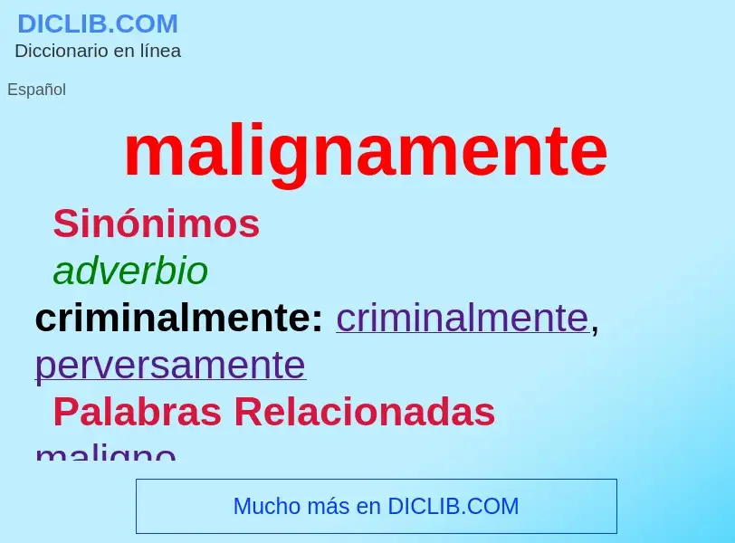 What is malignamente - definition