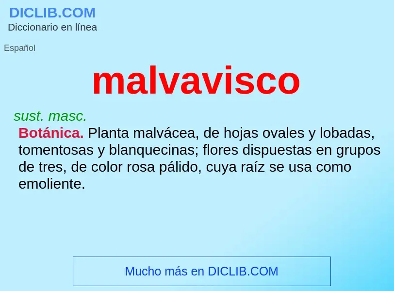 ¿Qué es malvavisco? - significado y definición