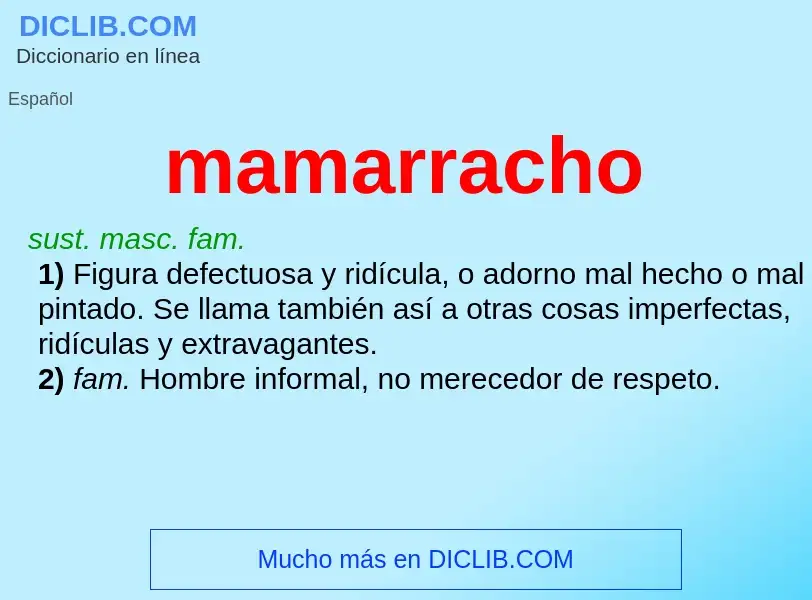 Wat is mamarracho - definition