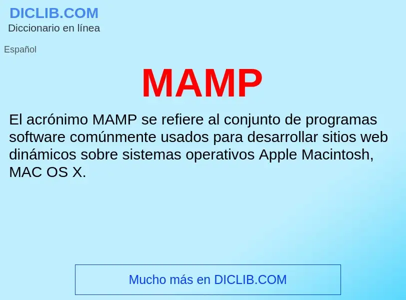 Wat is MAMP - definition