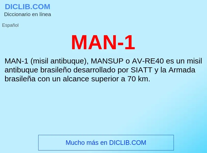 Wat is MAN-1 - definition