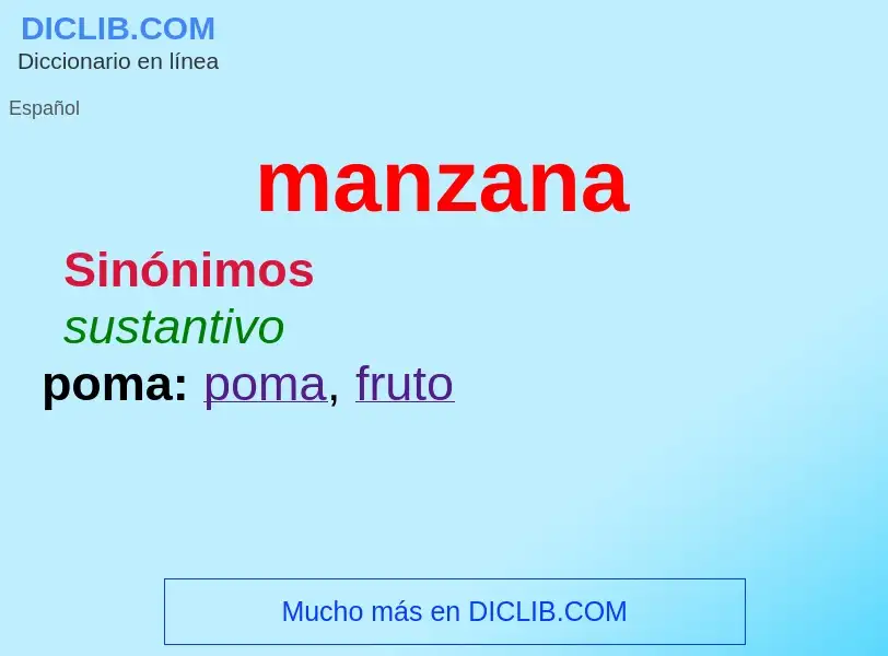 O que é manzana - definição, significado, conceito