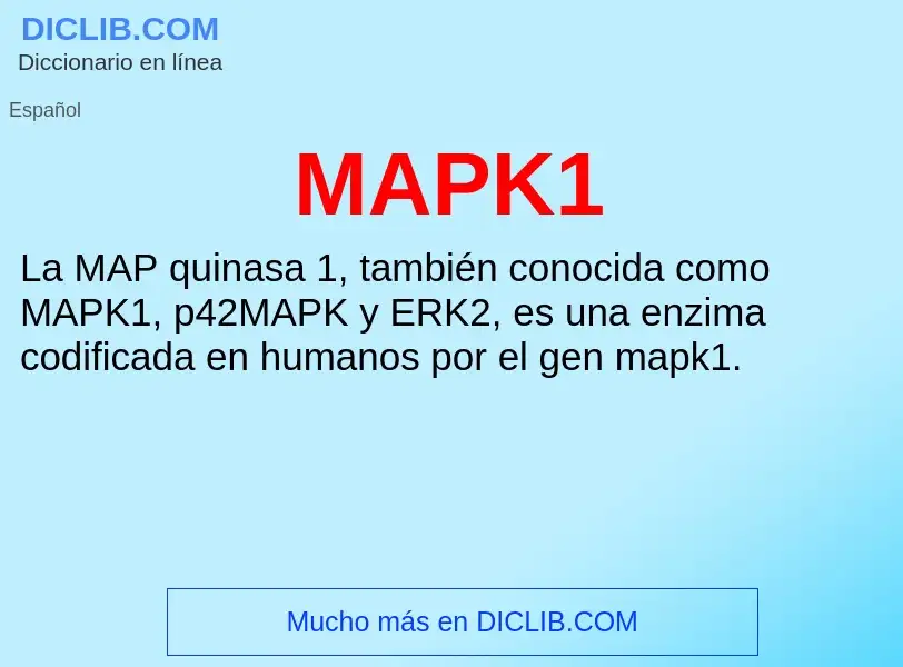 Wat is MAPK1 - definition