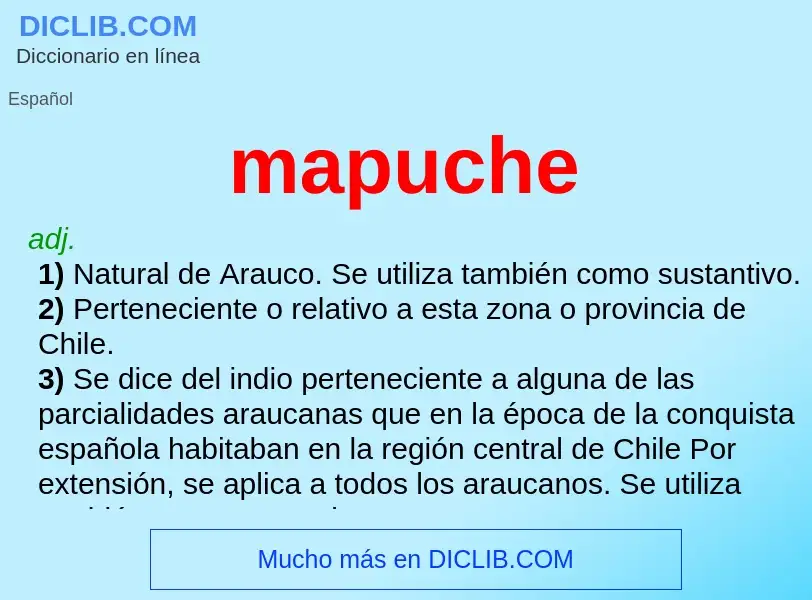 Что такое mapuche - определение