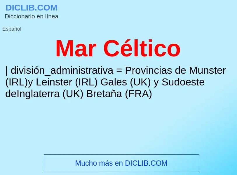 Wat is Mar Céltico - definition