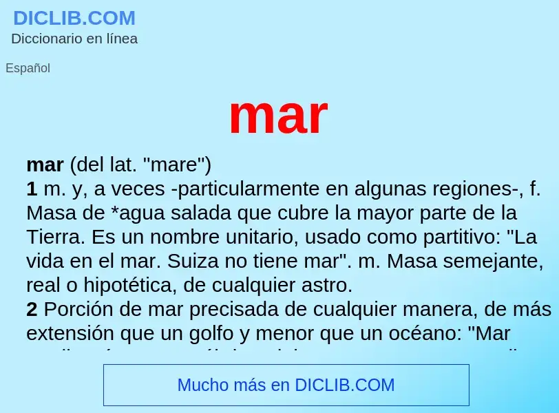 Wat is mar - definition