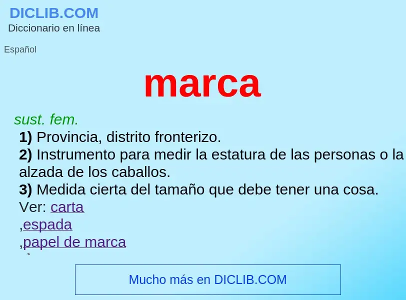 Was ist marca - Definition