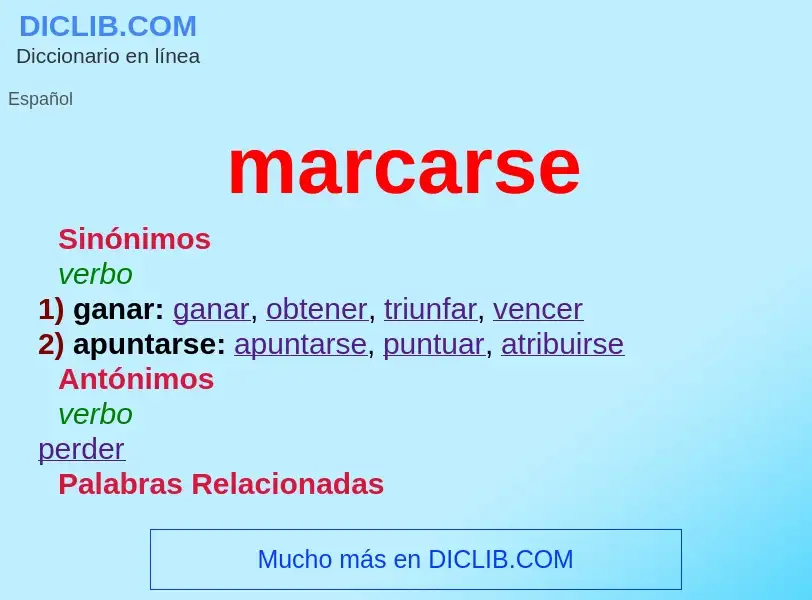 What is marcarse - meaning and definition