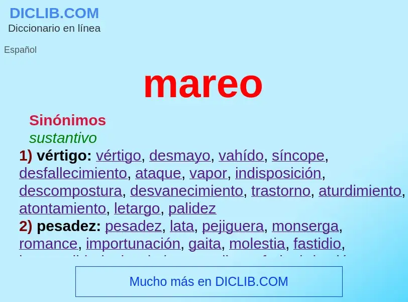 Wat is mareo - definition