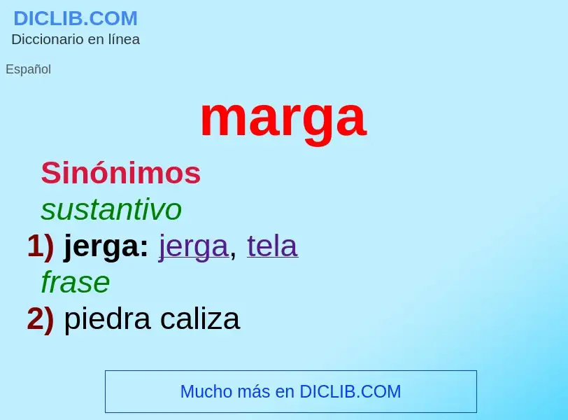 Wat is marga - definition