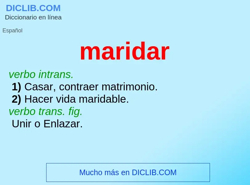 ¿Qué es maridar? - significado y definición