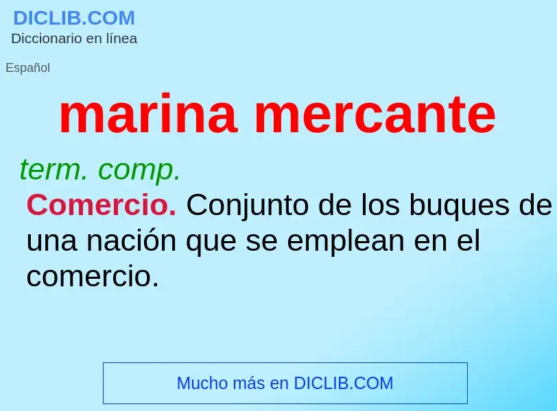 O que é marina mercante - definição, significado, conceito