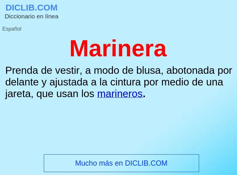 What is Marinera - definition