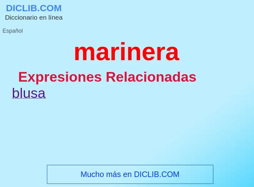 What is marinera - definition