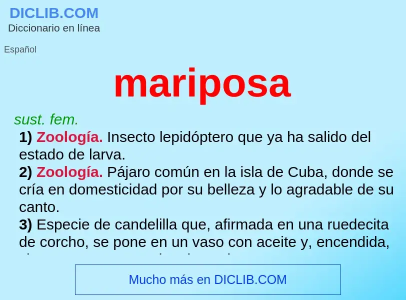 Wat is mariposa - definition